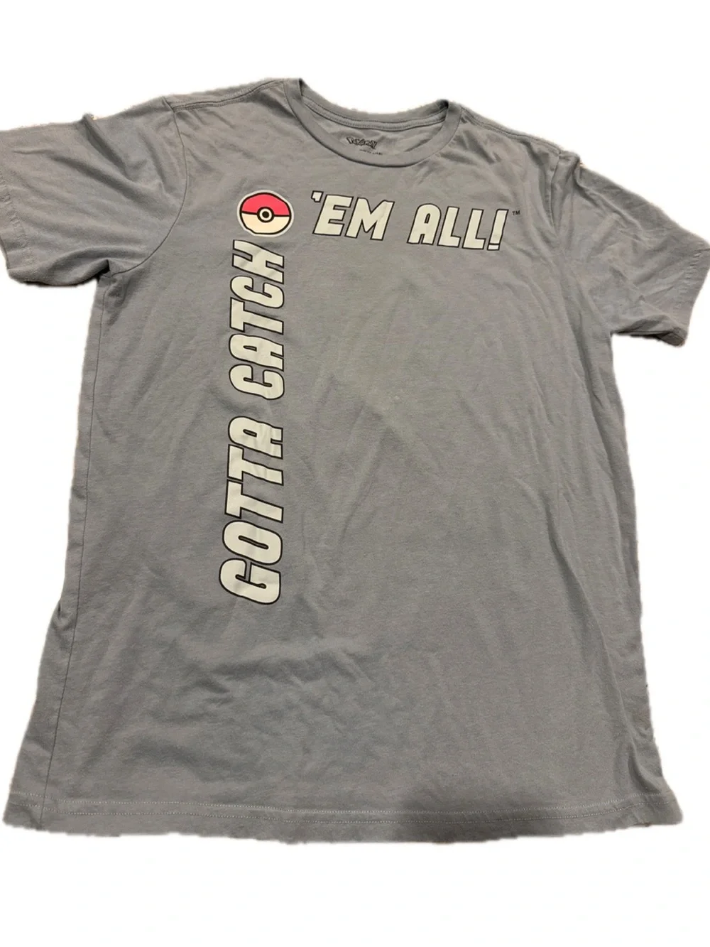 Pokemon Gray 'Gotta Catch 'Em All' Graphic Tee